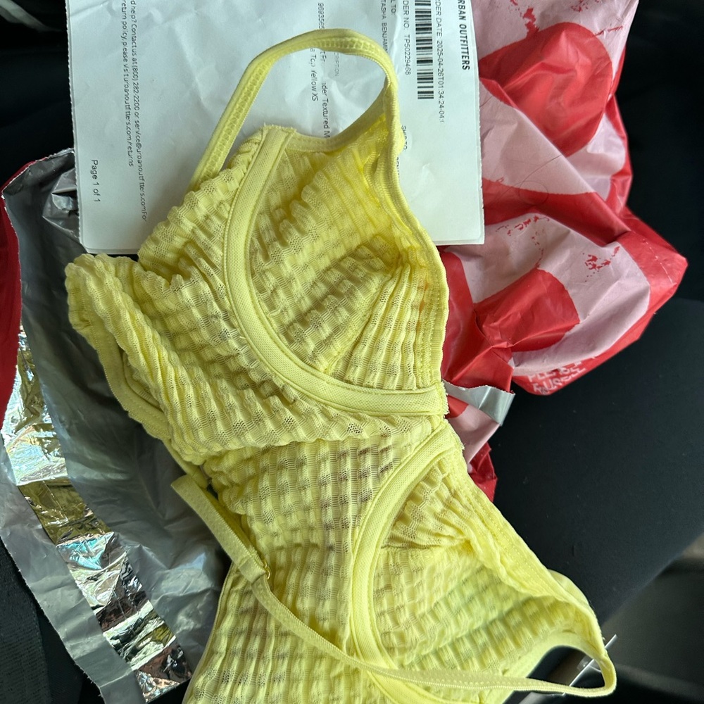 Urban Outfitters Sunny Yellow Bralette